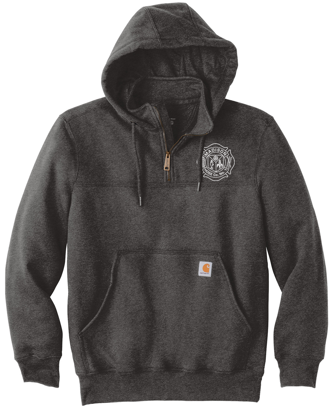 Madison Hose Company - Heavyweight Hooded Zip Mock Sweatshirt