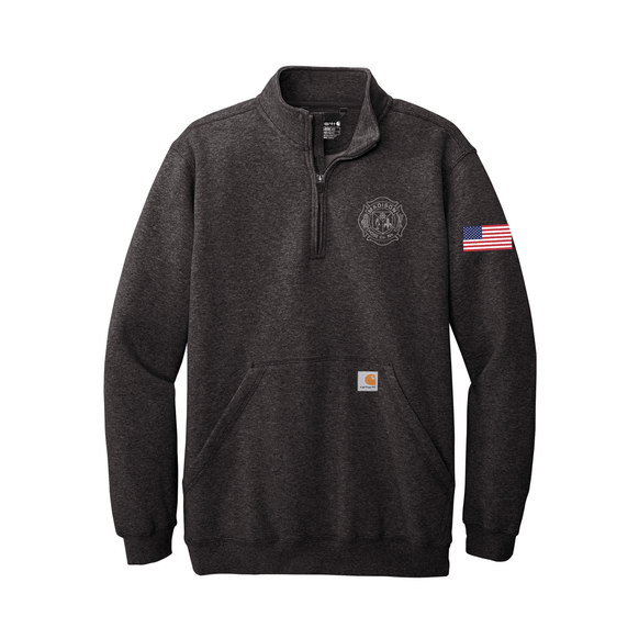 Madison Hose Company - Midweight 1/4-Zip Mock Neck Sweatshirt