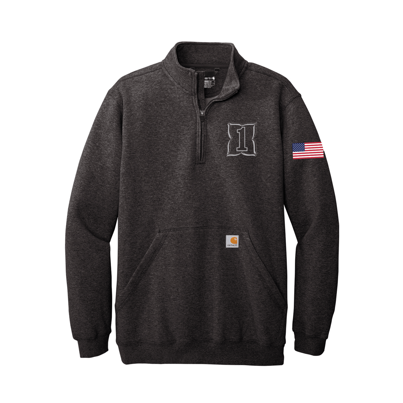 Madison Hose Company - Midweight 1/4-Zip Mock Neck Sweatshirt