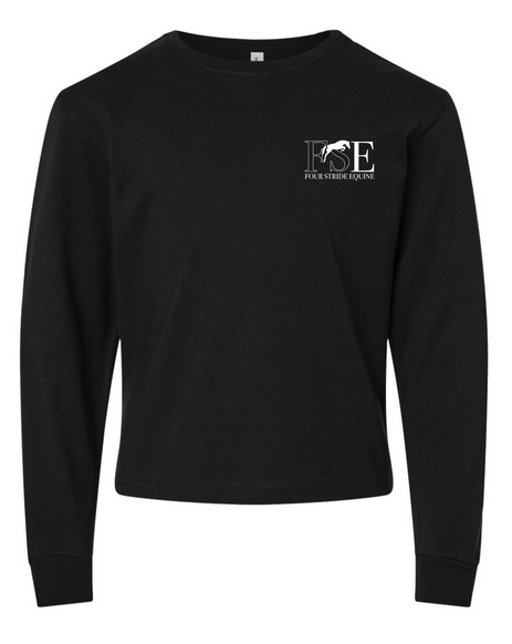 Four Stride Equine - Youth 6-Ounce Heavyweight Long Sleeve Tee