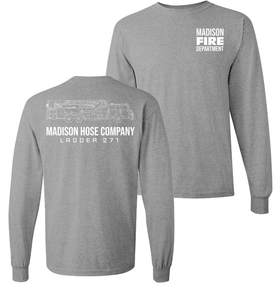 Madison Hose Company - Heavy Cotton™ 100% Cotton Long Sleeve T-Shirt