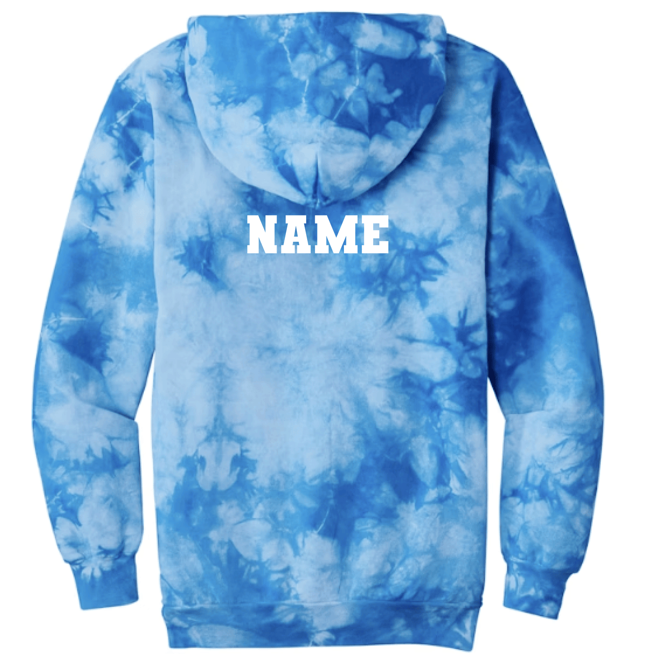 Killingworth Elementary - Sky Blue Crystal Tie-Dye Pullover Hoodie (Personalized)