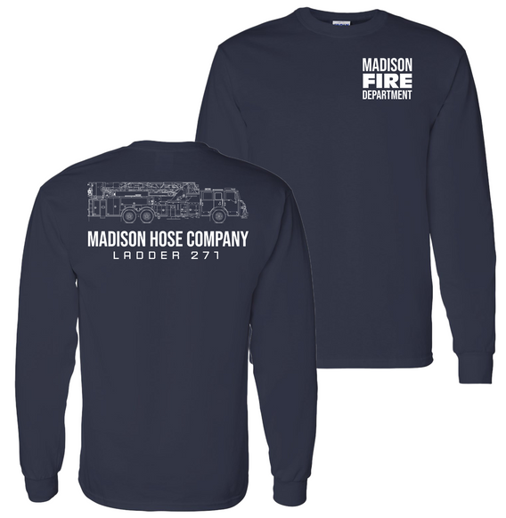 Madison Hose Company - Heavy Cotton™ 100% Cotton Long Sleeve T-Shirt