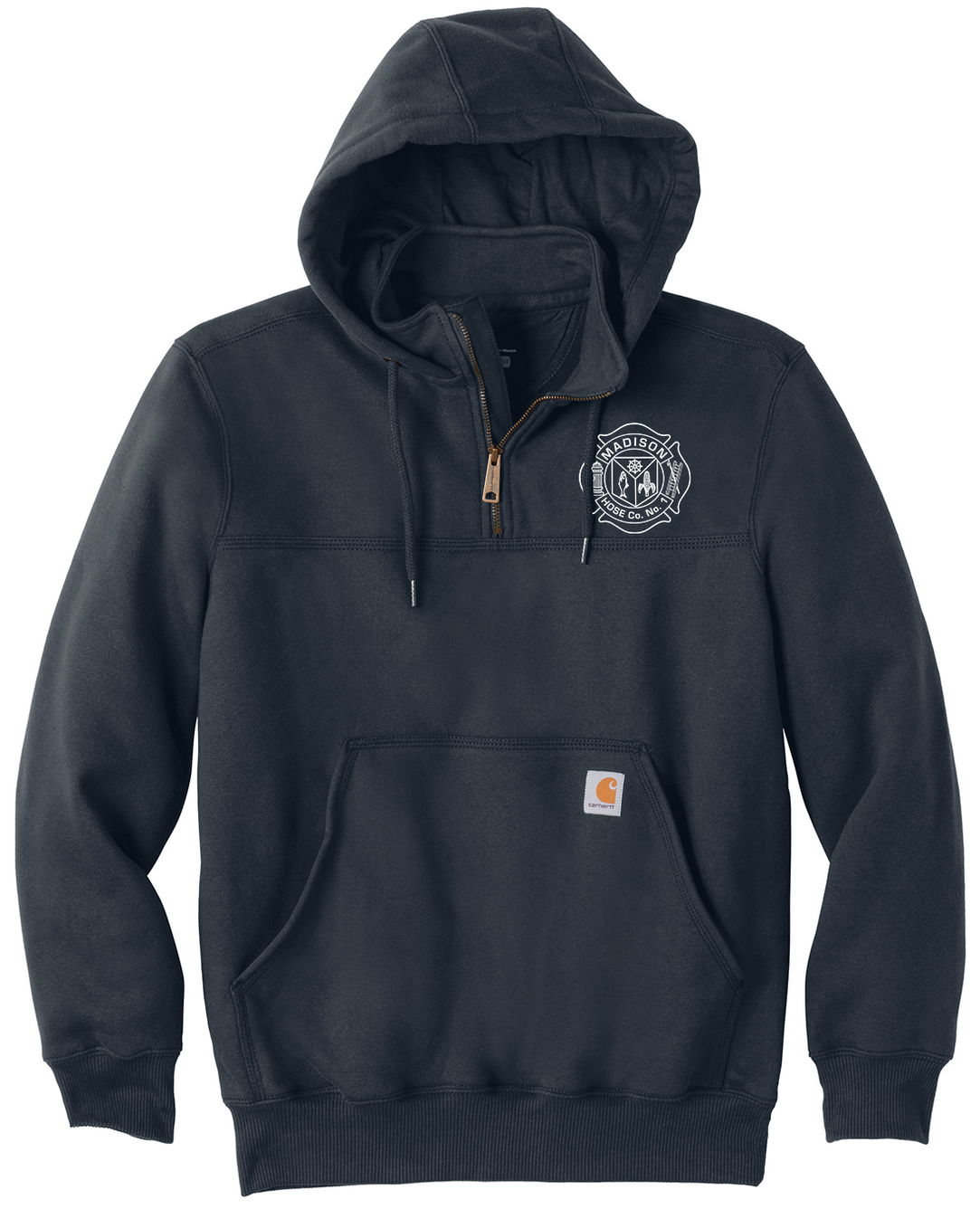 Madison Hose Company - Heavyweight Hooded Zip Mock Sweatshirt