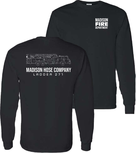 Madison Hose Company - Heavy Cotton™ 100% Cotton Long Sleeve T-Shirt