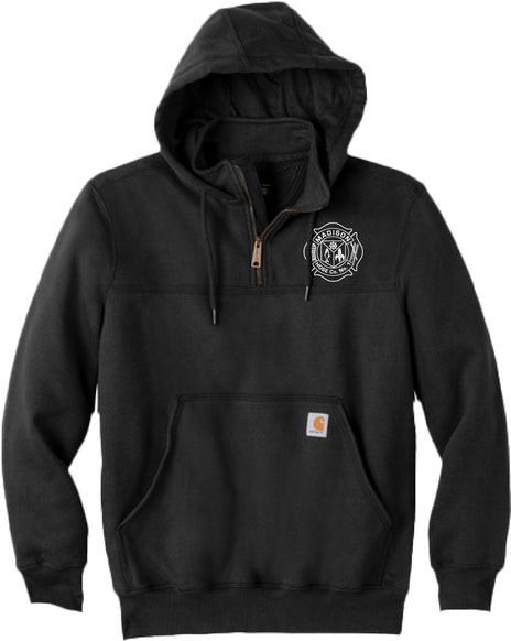 Madison Hose Company - Heavyweight Hooded Zip Mock Sweatshirt