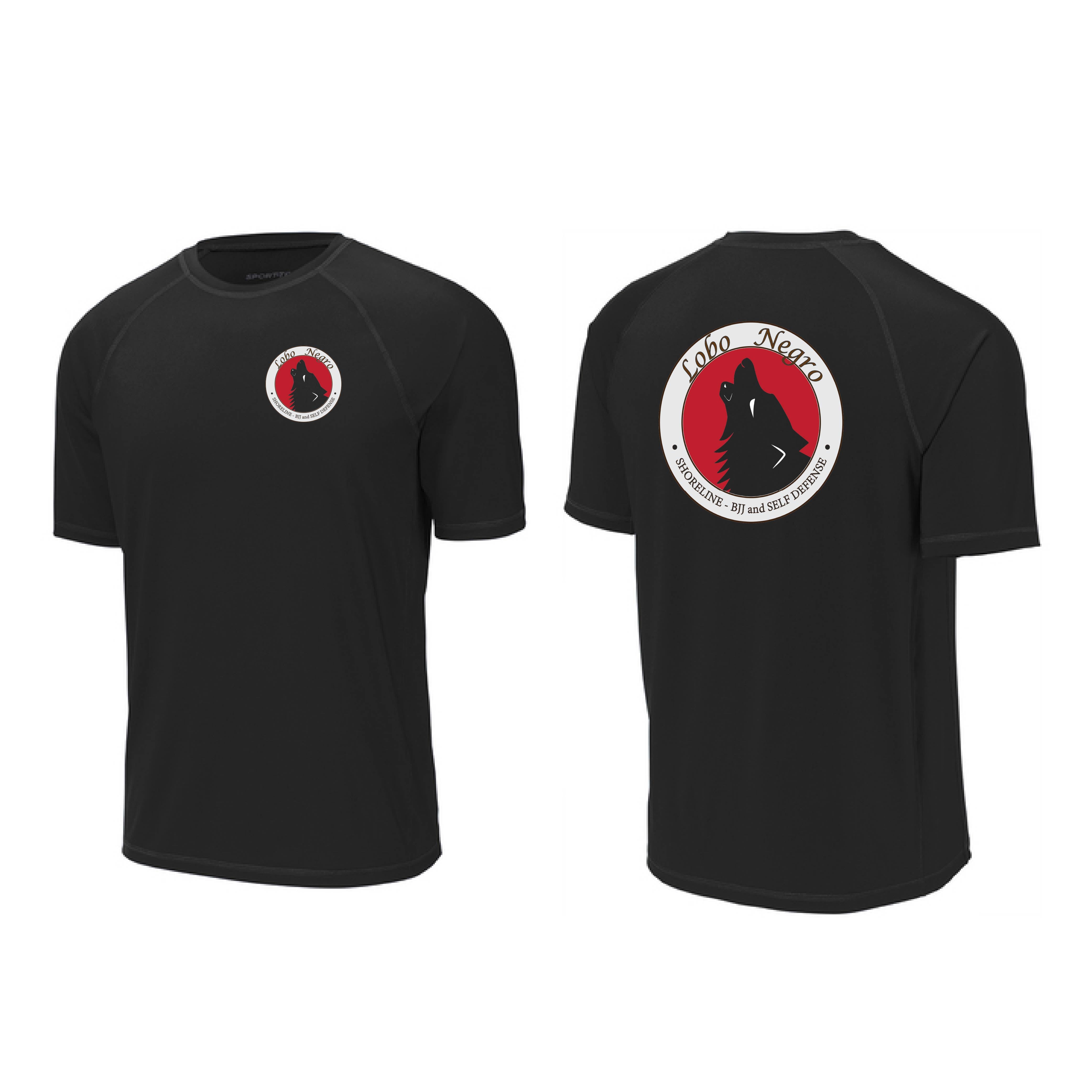 Black Wolf Shoreline - Rash Guard Tee