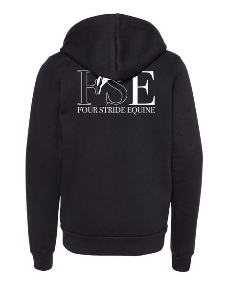 Four Stride Equine - Youth Sponge Fleece Full-Zip Hoodie