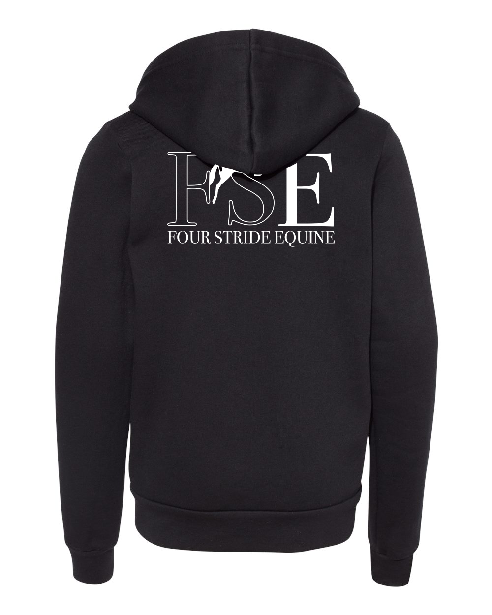 Four Stride Equine - Youth Sponge Fleece Full-Zip Hoodie (Personalized)